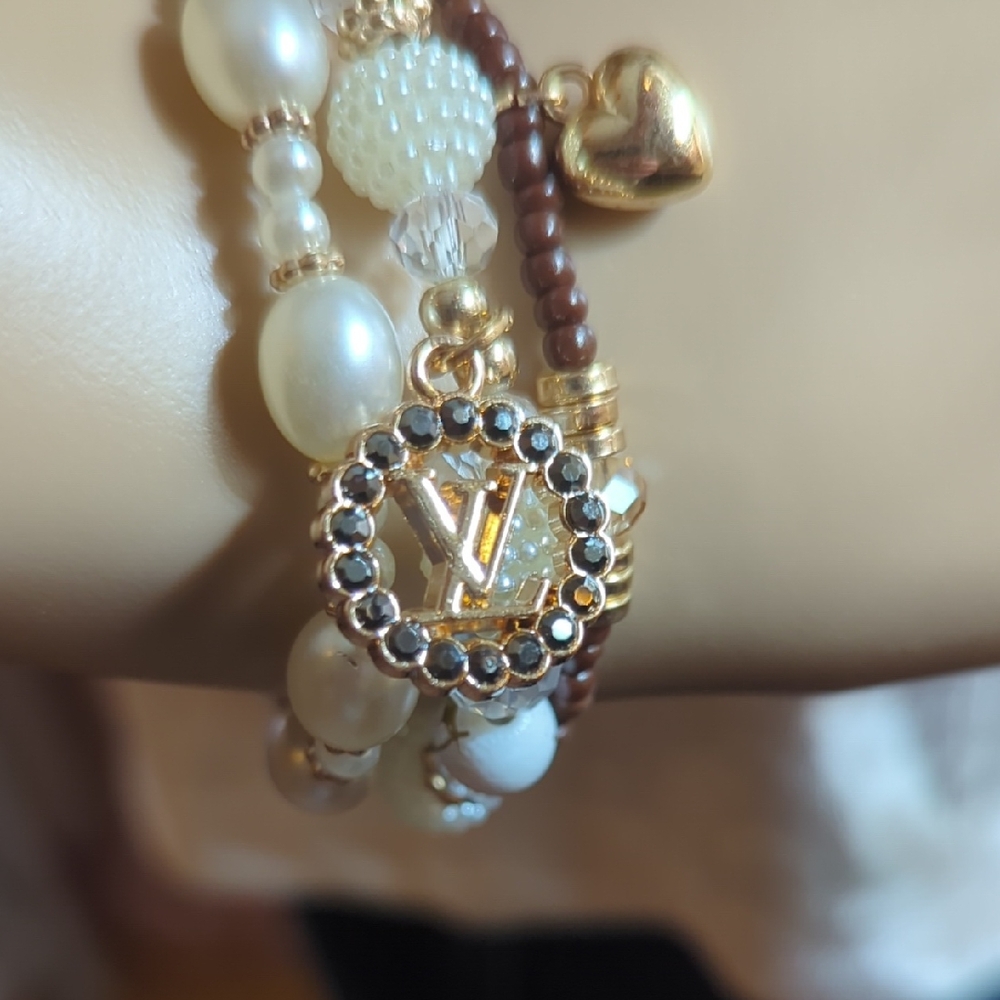 Louis Vuitton Charm On Bracelet